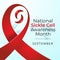 vector graphic of National Sickle Cell Awareness Month good for National Sickle Cell Awareness Month celebration. flat design.