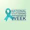 vector graphic of National Stuttering Awareness Week ideal for National Stuttering Awareness Week celebration