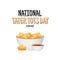 Vector graphic of national tater tots day