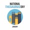 Vector graphic of national thesaurus day