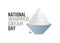 Vector graphic of national whipped cream day