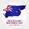 Vector graphic of new zealand waitangi day good for new zealand waitangi day celebration.