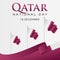 Vector graphic of Qatar national day perfect for Qatar national celebration.