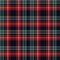 Vector graphic of red, blue, green and white gingham cloth background with fabric texture. Seamless fabric texture. Suits for