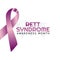 Vector graphic of rett syndrome awareness month