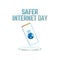 Vector graphic of safer internet day