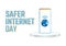 Vector graphic of safer internet day