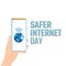 Vector graphic of safer internet day