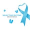 Vector graphic of selective mutism awareness