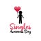 Vector graphic of singles awareness day