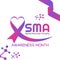 Vector graphic of Spinal Muscular Atrophy Awareness month good for Spinal Muscular Atrophy Awareness month celebration.