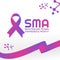 Vector graphic of Spinal Muscular Atrophy Awareness month good for Spinal Muscular Atrophy Awareness month celebration.