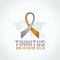 Vector graphic of tinnitus awareness week