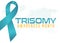 vector graphic of trisomy awareness month