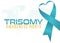 vector graphic of trisomy awareness month