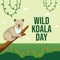 vector graphic of Wild Koala Day ideal for Wild Koala Day celebration