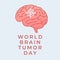 vector graphic of World Brain Tumour Day ideal for World Brain Tumour Day celebration