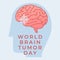 vector graphic of World Brain Tumour Day ideal for World Brain Tumour Day celebration