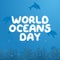 vector graphic of World Oceans Day ideal for World Oceans Day celebration