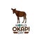 Vector graphic of world okapi day