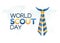 Vector graphic of world scout day