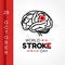 Vector graphic of world stroke day good for world stroke day celebration.