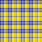 Vector graphic of yellow and blue gingham cloth background with fabric texture. Seamless fabric texture. Suits for covers,