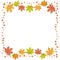 Vector graphics clipart Maple Leaf Frame