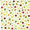 Vector Graphics World Health Day on textured background glasses for juice, juice, straw, fruit, apple, banana, pear, mandarin, ora