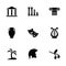 Vector greece icon set