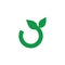 Vector green arrow recycle icon zerowaste concept