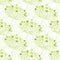 Vector green bubble plants geometric seamless