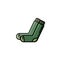 Vector green camping socks flat isolated icon