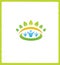 Vector green ecology people icon