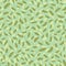 Vector Green Floating Feathers Seamless Pattern Background