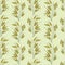 Vector green leaves brunch half tone seamless pattern background