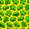 Vector green meeples seamless pattern