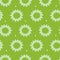 Vector green monochrome sunflower petal sketch repeat pattern. Suitable for textile, gift wrap, and wallpaper.