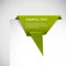 Vector Green Paper origami ribbon