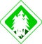 Vector Green Pines Forest Logo Template