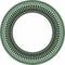 Vector green round ornament of ancient Egypt.