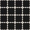 Vector grid seamless pattern. Geometric texture, square lattice, jagged shapes