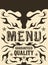 Vector grill - steak - restaurant menu design - western style