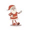 Vector Groovy Santa Claus illustration