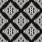 Vector grunge monochrome seamless decorative ethnic pattern