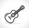 Vector guitar symbol icon isolated