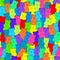 Vector gummy bear candies seamless background