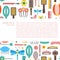 Vector hairpins background