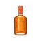 Vector half of whiskey scotch glass bottle icon