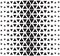 Vector halftone abstract triangular pattern. Seamless black and white triangle illustration